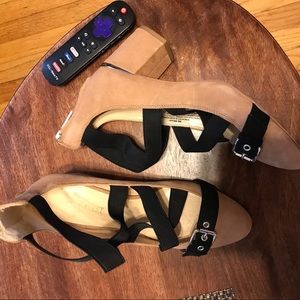 Brand new leather Nine West fall heels size 8